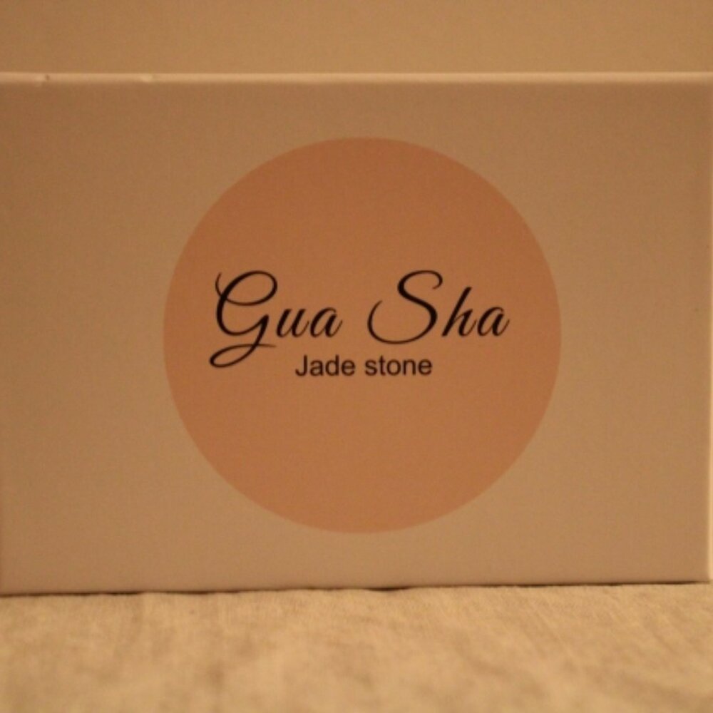 Jade (Pink) Stone by Gua Sha Massage Tool for Face Massage - New in Box